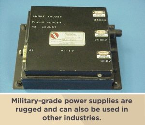 military grade power supplies are rugged and can be used in other industries, including mining and construction