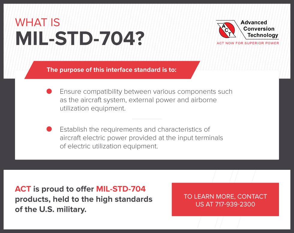 What is MIL-STD-704?